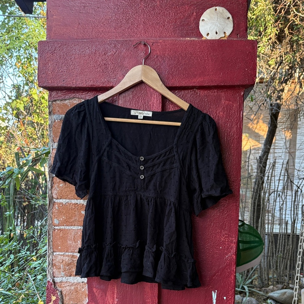 Floaty boho cropped top